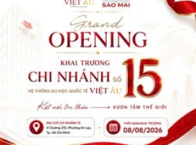 CHÍNH THỨC KHAI TRƯƠNG CHI NHÁNH 15 GIÁO DỤC QUỐC TẾ VIỆT ÂU