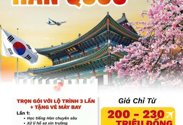 DU HỌC HÀN QUỐC TRỌN GÓI CHỈ TỪ 200 TRIỆU ĐỒNG CÙNG VIỆT ÂU NĂM 2026